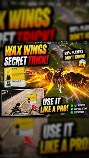 Wax Wings Guide ✅ BGMI 4.4 🔥 Noob vs Pro Difference #bgmi #shorts
