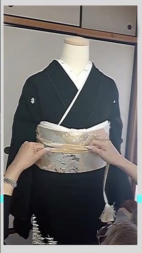 留袖の絞りの帯揚げと帯締め【寿結び】の結び方 #shoat #着物 ＃留袖 #浴衣の帯結び ＃帯締め ＃帯揚げ #二重太鼓