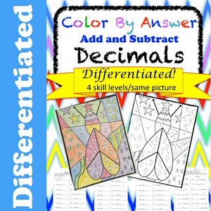 Add and Subtract Decimals Worksheets