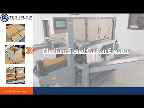 Carton Erector Machine 丨Techflow Pack CE Approved Medium Speed Case Erecting Solutions!