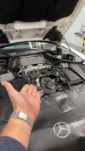 Special tool for internal engine cleaning😳 #mechanic #repair #amg #supercar #v8 #maintenance #clean