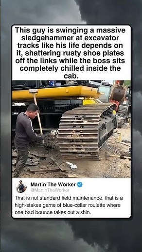 SLEDGEHAMMER VS MULTI TON EXCAVATOR