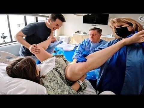 Caesarean section surgery(LUCS) steps - C - section - cesarean delivery in Live (Full).