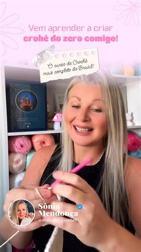 180 reactions · 14 comments | Gente, meu curso de crochê para...