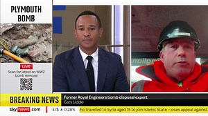 3.9K views · 32 reactions | 'Is there a chance the bomb won't be as potent as it was in the 1940s?' Former Royal Engineers bomb disposal expert, Gary Liddle tells Sky News the unexploded bomb still "packs a weighty punch" Plymouth bomb live ➡️ https://trib.al/6VJpXnA  Sky 501, Virgin 602 and YouTube | Sky News | Facebook