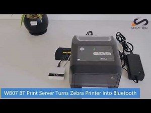 WB07 bluetooth print server turns Zebra ZD420 Thermal Printer into wireless Bluetooth printer