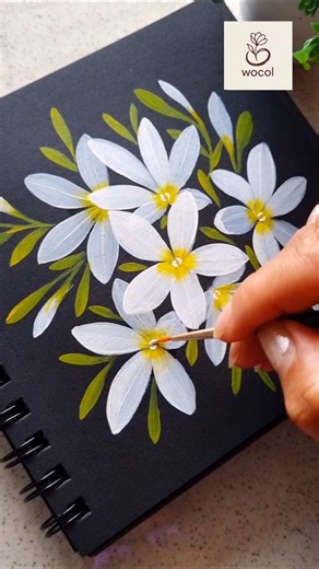 Quick and easy floral pattern for beginners #wocol #floralartist