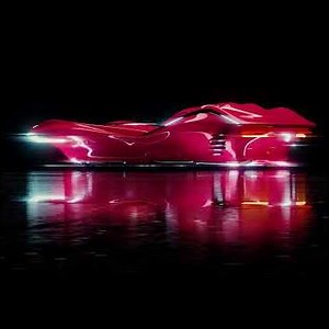 Hover car startup, animation, smoke simulation and sound