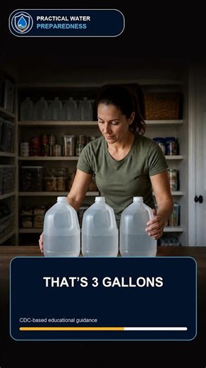 How Much Emergency Water Does One Person Need? #Shorts