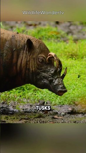 This Wild Pig’s Tusks Can Grow Into Its Brain 😳🐗 Babirusa