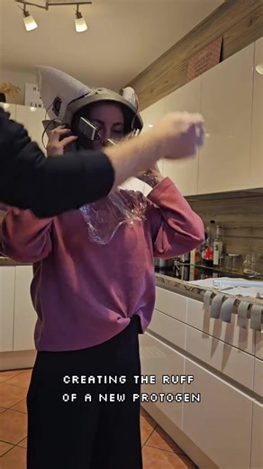 Creating the rutt of a new Protogen #protogen #fursuitmaker #protogenhead #furry #fursuiter