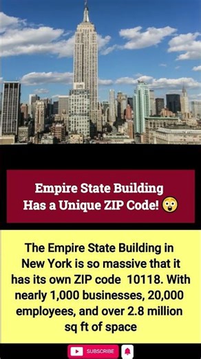 Empire State Building Has a Unique ZIP Code! 😲