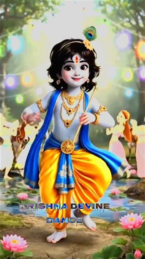 Cute Krishna Cartoon Dance | YouTube Shorts#krishna