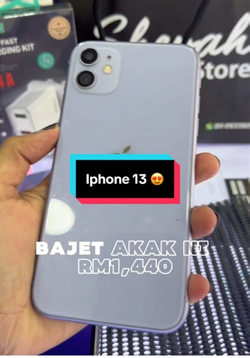 Iphone 13 condition lawo 😍‼️ #sherahistore #fyp #iphonejackpot #kualaterengganu #iphonemurahterengganu