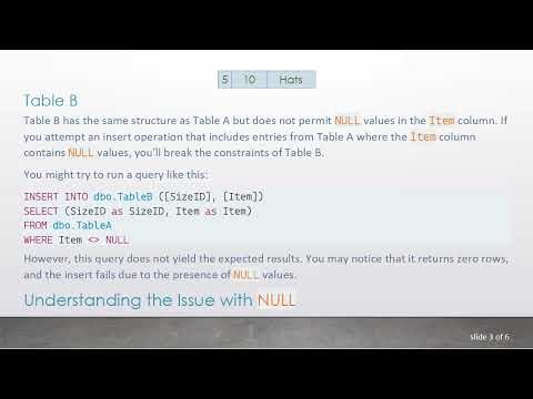 Inserting Rows into SQL Server: Handling NULL Values from One Table to Another