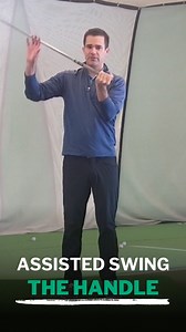 Assisted swing the handle gives you a chance to “feel” the proper sequencing of the golf swing. Click the link in our bio to watch the full drill at golfsmartacademy.com #golfswing #golftipsdaily #gold | Golf Smart Academy
