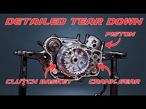 Detailed 2 Stroke Dirt Bike Engine Teardown! Learn The Inner Workings Of A 2 Stroke Dirt Bike Engine