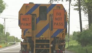 Paint Striping Season Brings Slow Traffic, Crews Urge Patience