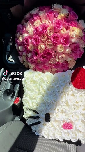 100 Roses and Hello Kitty Gifts from Atlanta Rose Lab