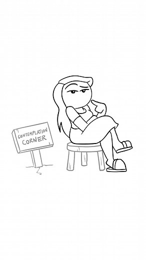 Just thinking about important things. Like drapes. #contemplating #showerthoughts #animation #cartoon #letmeexplainstudios #rebeccaparham #animated