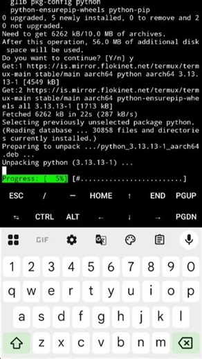 cara install python di termux