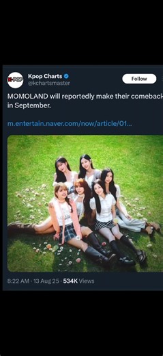 Momoland's Comeback on September 8 - Support the Group