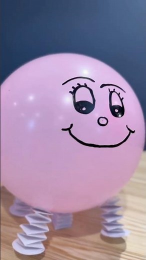 🎈How to Make a Jumping Balloon Toy | #kidscrafts #kidsdiy