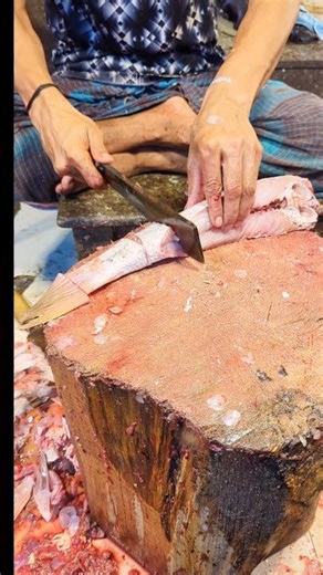 Red Snapper Kural Fish Cutting Skills Live In Bangladeshi Fish Market |I...