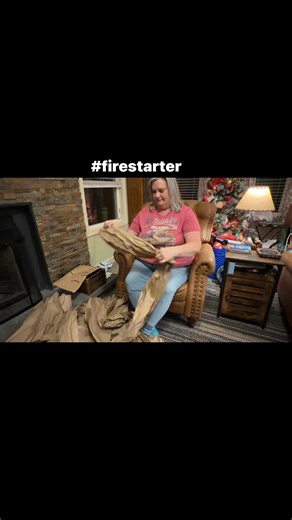 Doing my part to keep paper out of the landfills. This paper is great for starting a fire in the fireplace. 🔥 #FireStarter #packingmaterials | Patti A. Loveless