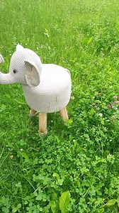 Crochet Elephant Stool - Etsy