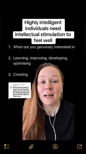 Intellectual Stimulation for Highly Intelligent Minds