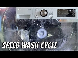 LG WM4000HWA TurboWash Front Load Washer - Speed Wash Cycle with TURBOWASH (Full Cycle)