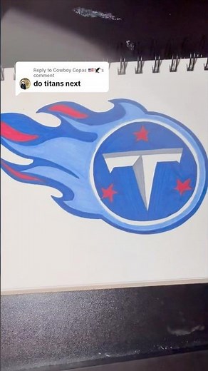DRAWING THE TENNESSEE TITANS NFL LOGO!