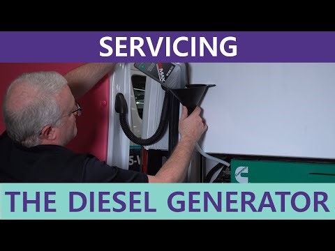 Servicing The Onan Diesel Generator