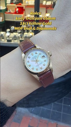Rolex Lady-Datejust 6917 26mm 18ct Yellow Gold Case MOP & Diamonds Dial Automatic Women’s Watch