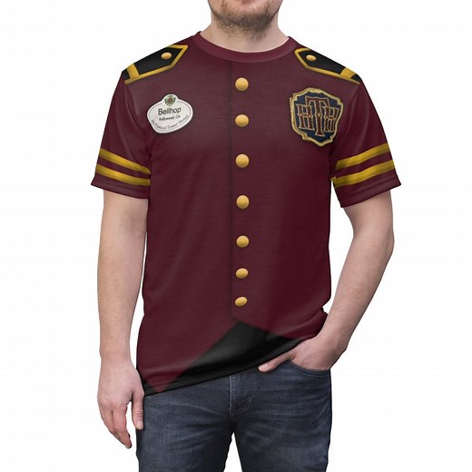 Tower of Terror Shirt, Bellhop Costume, Hollywood Tower Hotel Outfits, Disney Halloween Costumes, Disney Cast Member, Disney World Shirts - Etsy