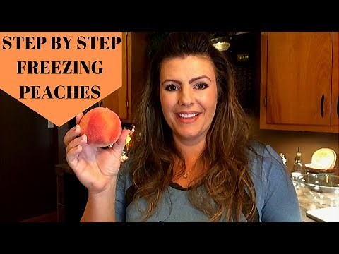 How to freeze peaches with step by step instructions!