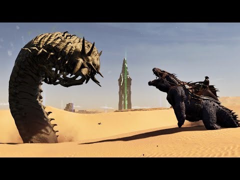Breeding Fasolasuchus to Fight Deathworms! In Ark Survival Ascended Scorched Earth