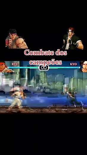 Luta Épica: Ryu vs Kyo Kusanagi em Animação | TikTok