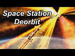 KSP - Huge Space Station Deorbit