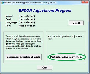 Epson R270 Adjustment Program