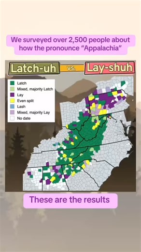 Appodlachia on Instagram: "This was our other best reel of the year: the pronunciation survey. This drove some of y’all up a wall"