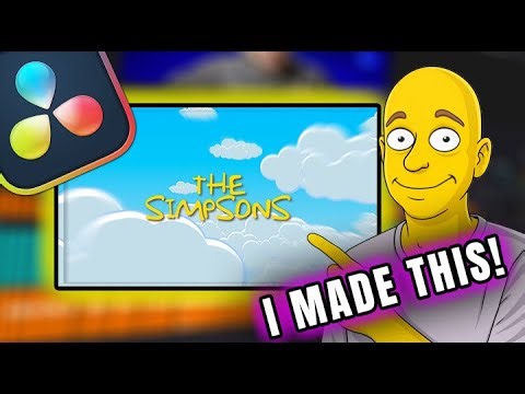I Recreated the Simpsons Intro in DaVinci Resolve!