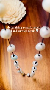 24 reactions | Hey there pearl lovers! Who says pearls are just for your grandma? This hand-knotted necklace on black silk cord takes your jewelry collection to the next level. The perfect addition to any outfit, its timeless beauty will have heads turning and compliments flying your way. #pearls #jewelrylover #styleinspo #pearlnecklace #handmadejewelry #handmadejewelryshop #daintyjewelry #jewelryaddicted #jewelrymadebyhand #jewelrydesigner #handknotted | Adria Artistry | Facebook