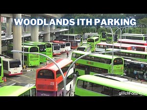 Buses at Woodlands Integrated Transport Hub Parking Area, Singapore 2021
