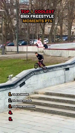 Top 5 coolest Bmx freestyle moments PT6