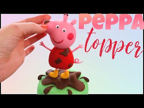 Peppa Pig cake topper tutorial 🐷