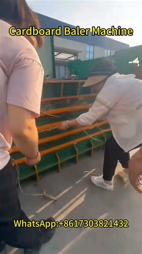 Automatic Cardboard Baler Machine | Efficient Waste Baling