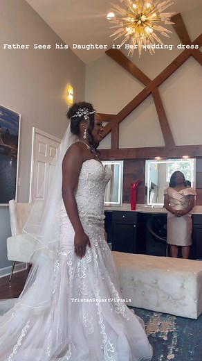 259K views · 5.3K reactions | Father sees is Daughter in her #Wedding Dress for the first time.. #bridetobe #fatherofthebride #FirstLook #weddingday #weddinginspiration | Tristan Stuart Visuals | Facebook