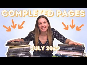 JULY 2025 Completed Coloring Pages Flip Through | Adult Coloring